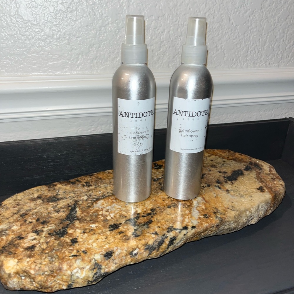 Antidote Sunflower Light Hold Natural Hairspray 2 Bottle Bundle Anti-Frizz